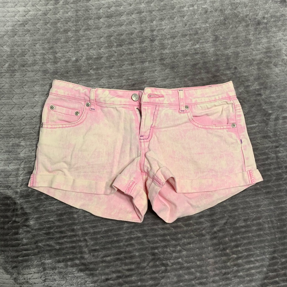Pink Denim Shorts